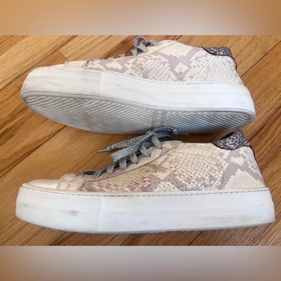 P448 Thea Platform Sneaker Python Purple Glitter Size 9 European size 40 - Picture 9 of 16